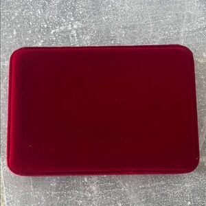 NWOT Red Velvet Jewelry Box